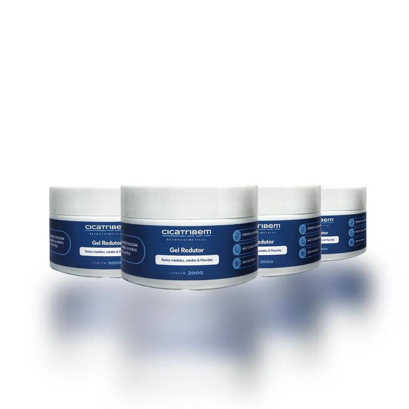 Gel Redutor Corporal – Auxilia no Tratamento da Celulite e Flacidez | 200g - 4 Unidades
